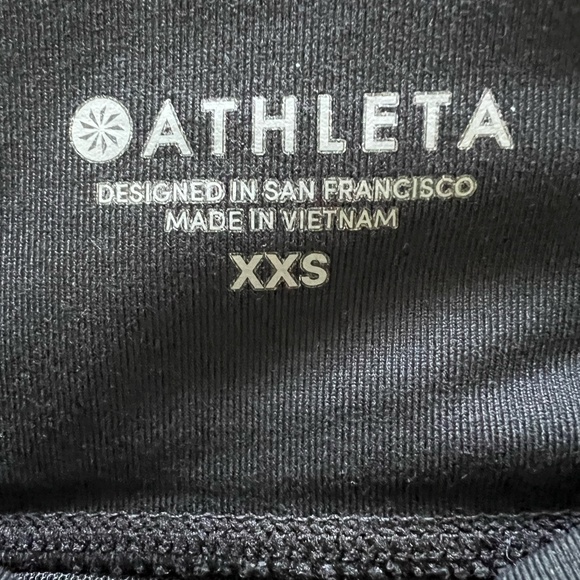 Athleta Track Tux Tight Side Stripe Leggings In Black Size XXS - Picture 14 of 16